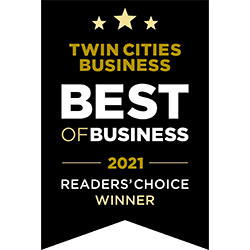 Twin Cities Best of Business 2021 Readers Choice Award