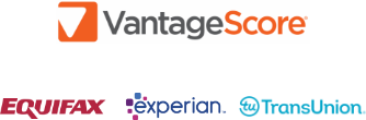 VantageScore logos Equifax Experian TransUnion